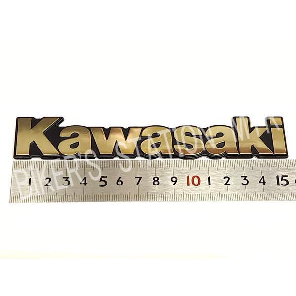カワサキ（Kawasaki） 純正 タンクエンブレム Sサイズ 全2色 クローム