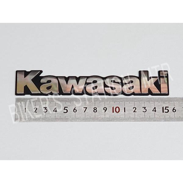 カワサキ（Kawasaki） 純正 タンクエンブレム Sサイズ 全2色 クローム