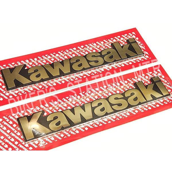 カワサキ（Kawasaki） 純正 タンクエンブレム Sサイズ 全2色 クローム