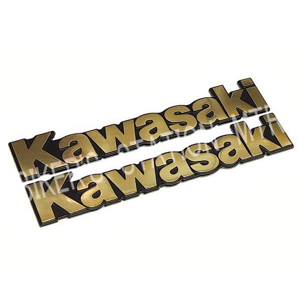 カワサキ（Kawasaki） 純正 タンクエンブレム Sサイズ 全2色 クローム