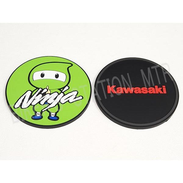 カワサキ（Kawasaki） 純正 ラバーコースター 2枚セット 忍者くん