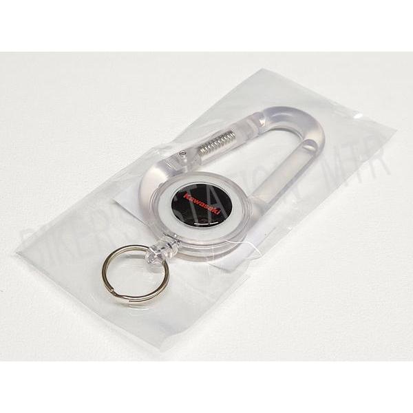 カワサキ（Kawasaki） 純正 カラビナリールキーホルダー ブラック