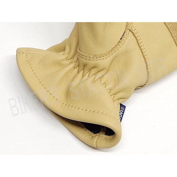 KUSHITANI クシタニ K5368 ステアグローブ レザーグローブ 春秋グローブ バイク用グローブ ブラック ベージュ | クシタニ | 13