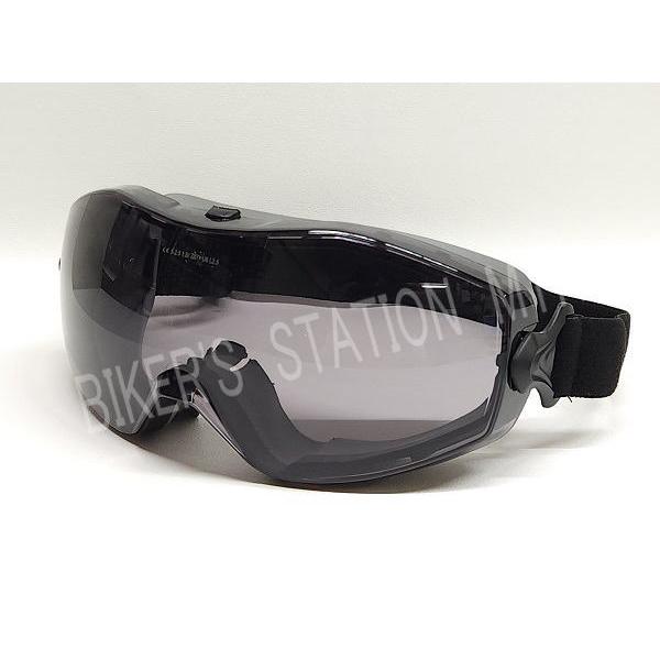 LEAD工業 リード工業 PG-403A ストリートゴーグル ライトスモークレンズ フリーサイズ UVカット メガネ対応 軽量設計(単体重量約85g) | リード工業