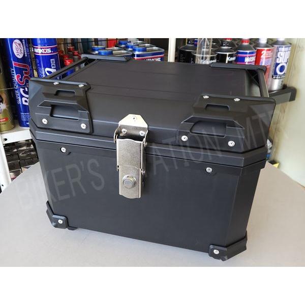 バイク用 リアボックス RX-45 軽量 大容量 45L 防水 バイクボックス ハードケース ハードタイプ 取り付けベース付き 簡単取付 配達 ツーリング キャンプ | 