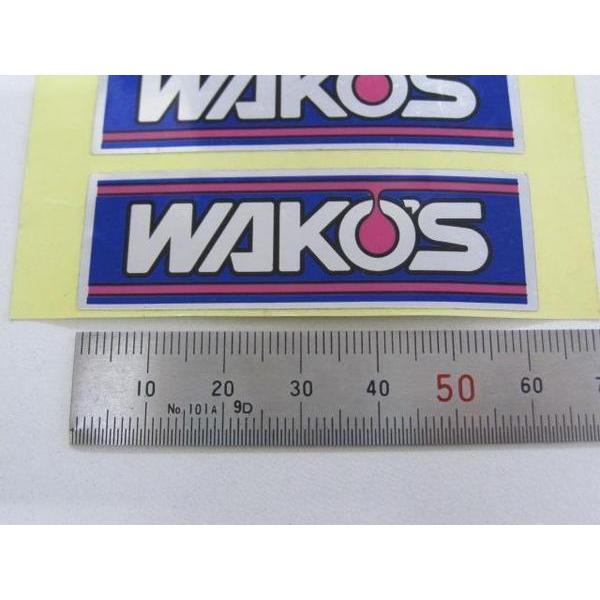 WAKOS（ワコーズ） WAKO'S アルミステッカー 2枚セット 62mm×20mm