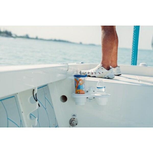 取り寄せ品 リガーマリン SeaSucker シーサッカー ダブルカップホルダー バーチカル ホワイトの画像
