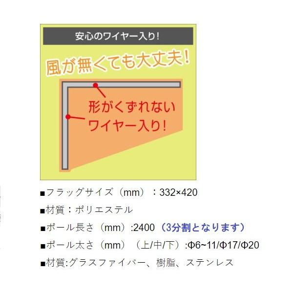 BMOジャパン　ボートフラッグ　ポールセット　インフレータブルボート用　安全フラッグ｜webpoint-afboat｜03