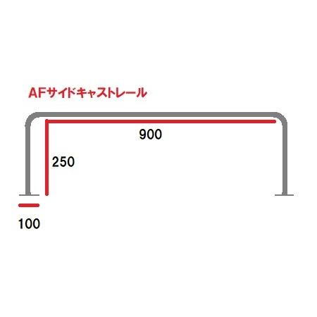 AFサイドキャストレール900×250mm 2本 リガーマリンとの共同開発