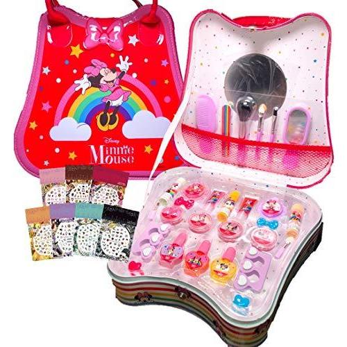 ディズニー ミニー Disney Minnie ミラー付きコスメセット ネイルシール付き 30点セット キッズ用 コスメバッグ 化粧品 メイクアップセット 子供 キッズコスメ 0302 ウェブセレクトyahoo ショップ 通販 Yahoo ショッピング