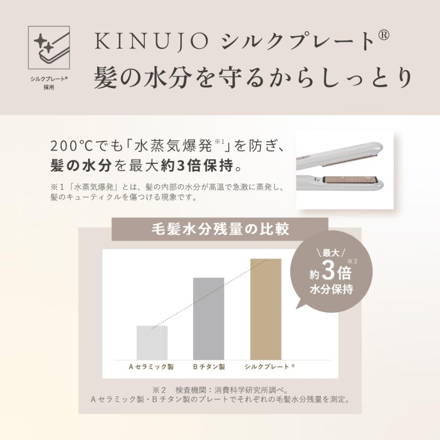 KINUJO 海外対応 ミニアイロン ドゥー MINI IRON deux シルクプレート KM001 超軽量 ヘアケア マイナスイオン 自動電源OFF 持ち運び トラベル コンパクト★☆ | KINUJO | 03
