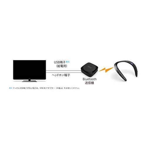 【ブラック】シャープ ネックスピーカー Bluetooth送信機同梱 テレビ用ワイヤレススピーカー 生活防水（IPX4相当）対応AQUOSサウンドパートナー AN-SS2-B☆｜webselect｜02