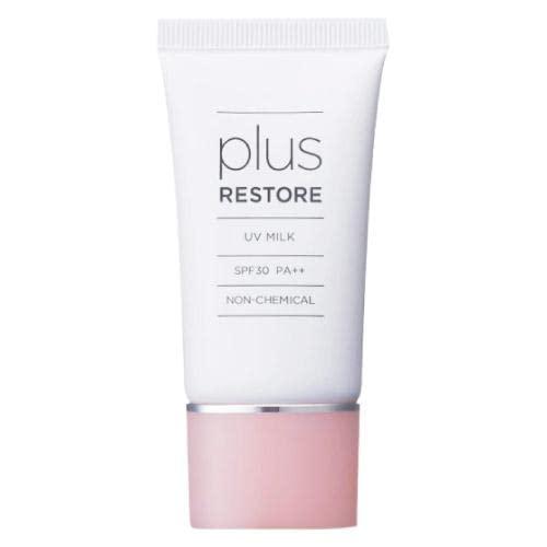プラスリストア UVミルク 日焼け止め 乳液 SPF30 PA++ 30g★ | plus RESTORE