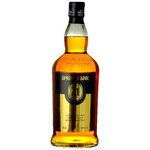 敬老の日 誕生日 ギフト 業務店御用達 ウイスキー スプリングバンク 21年：700ml 洋酒 Whisky (74-2)