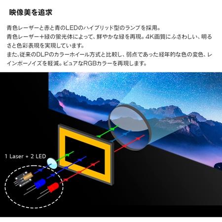 LG Electronics Japan ホームプロジェクター/2000ANSIルーメン/レーザー+2ch LED/4K/WebOS6.0/最大300インチ/DLP/2000000:1 HU710PW｜webshop-sakura｜06