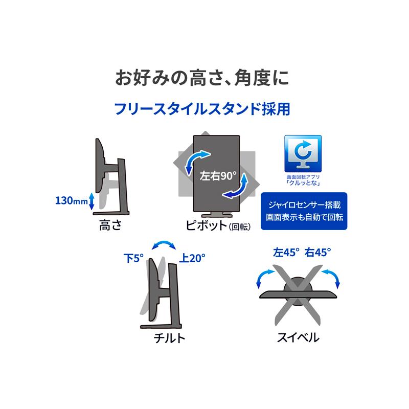 DATA ワイド液晶ディスプレイ 21.5型/1920×1080/HDMI、DP、アナログRGB/ブラック/スピーカー/5年保証 LCD-DF221EDB-F-AG 【SEETEC】