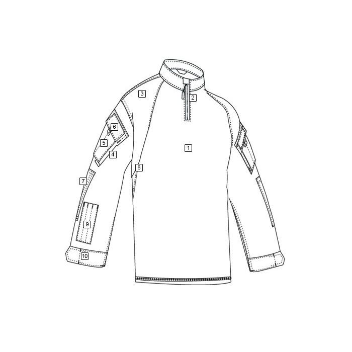 一律値引き！65%OFF！】TRU-SPEC メンズ TRU コンバットシャツ 1/4ZIP