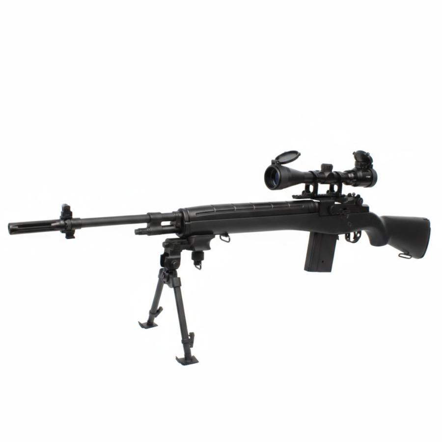 【ジャンク品】電動エアーガン　M14 スコープなどセット AGM 【GWセール！】AGM M14 電動ガン BK【バイポット・スコープセット