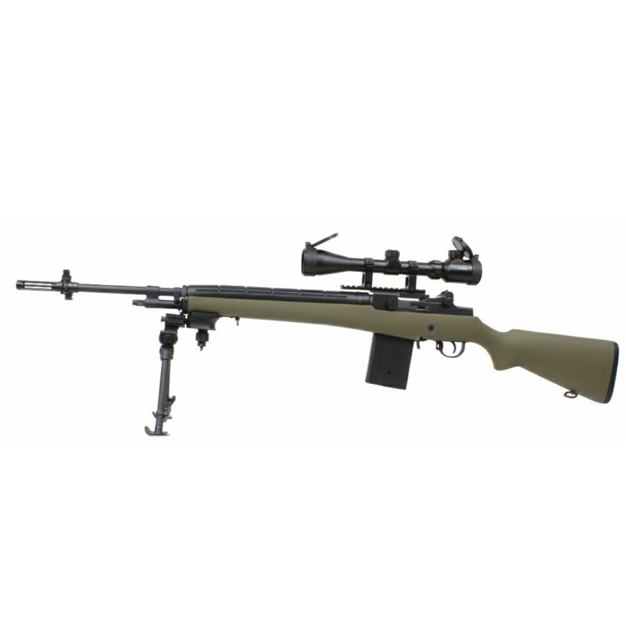 AGM 【GWセール！】AGM M14 電動ガン OD【バイポット・スコープセット
