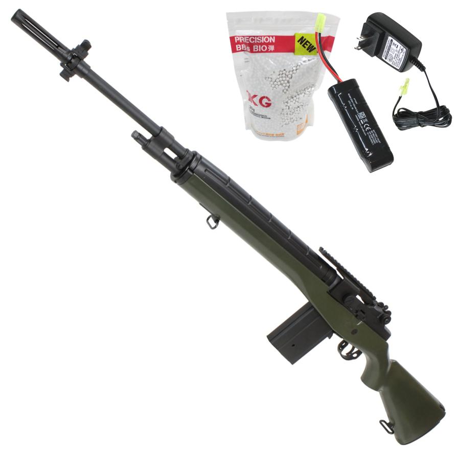 AGM 【バッテリー＆充電器＆バイオ弾サービス！】AGM M14 電動ガン OD