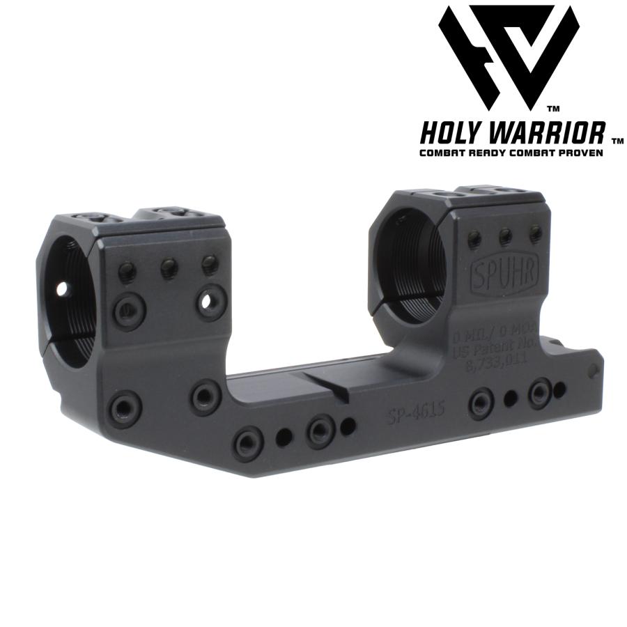 Holy Warrior SPUHRタイプ 30mmスコープマウントリング 1.53inch BK