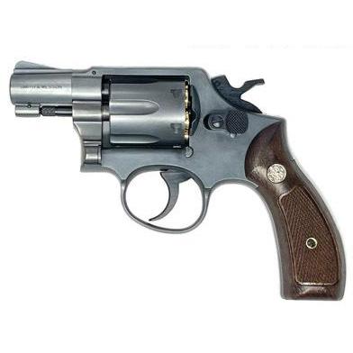 んマルシン工業製　ABS樹脂ガスガン　Ｓ＆Ｗ　M３８　ASGＫ認定合法品 マルシン S&W Model 10 Snub Nose ガスガン X/2インチ/HW/BK/木目調