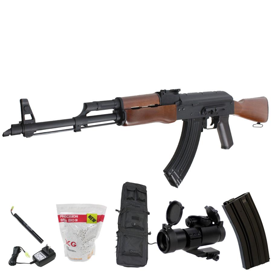 S＆T ARMAMENT S&T AKMN スポーツライン電動ガン フェイクウッド【8点セット】【180日間安心保証つき】 : web ...