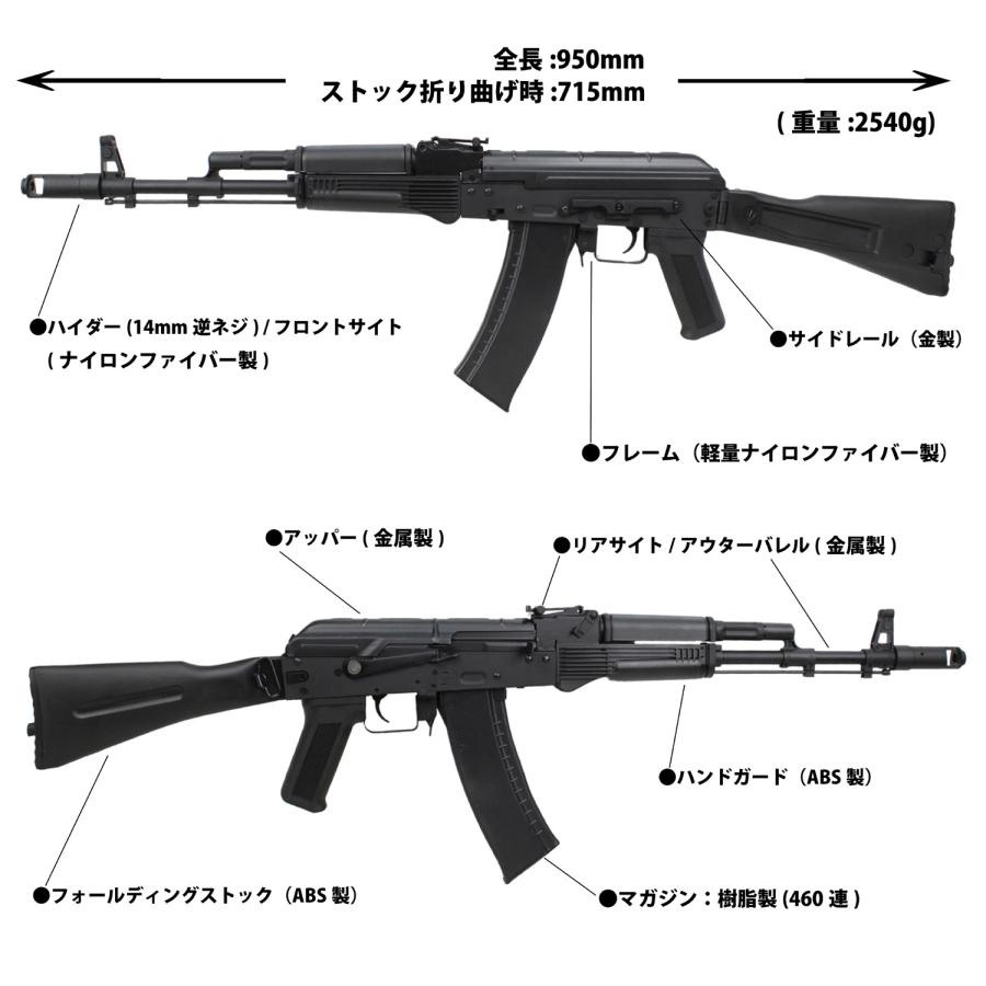 S&T AK-74M スポーツライン電動ガン【180日保証】 : web shop S&T AK-74M スポーツライン電動ガン【180日保証】 : web shop