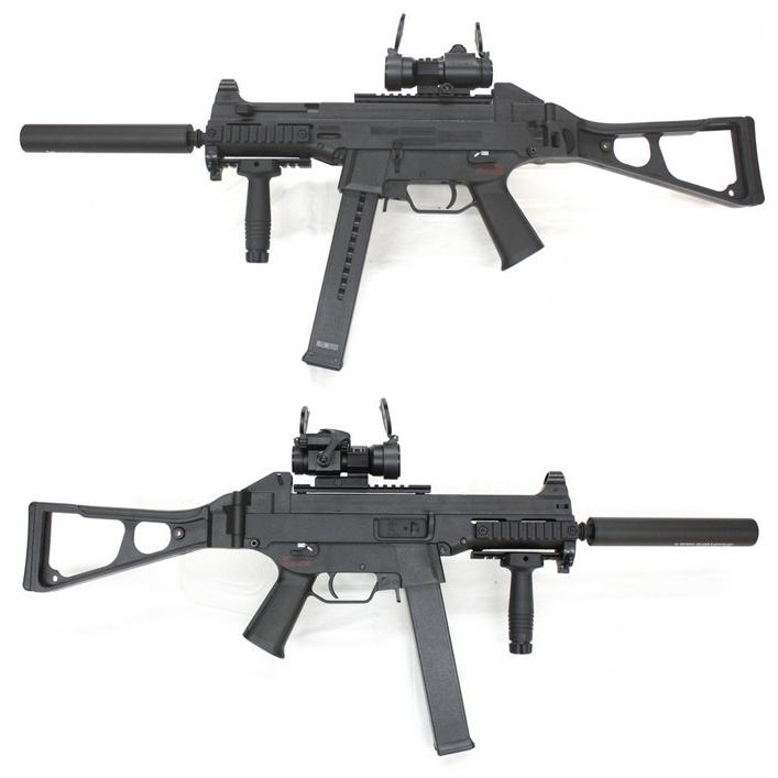 S&T UMP スポーツライン 電動ガン BK (サイレンサーセット)【180日間安心保証つき】 