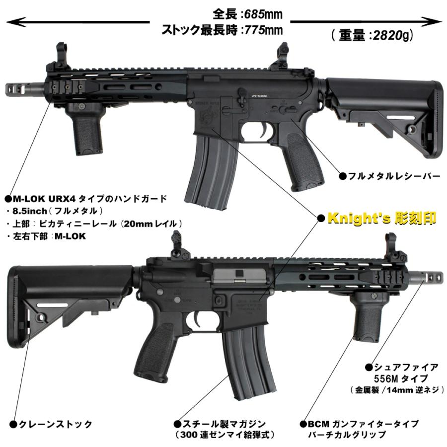 S＆T ARMAMENT S&T M4 URX4 8.5inch M-LOK フルメタルG3電動ガン（電子