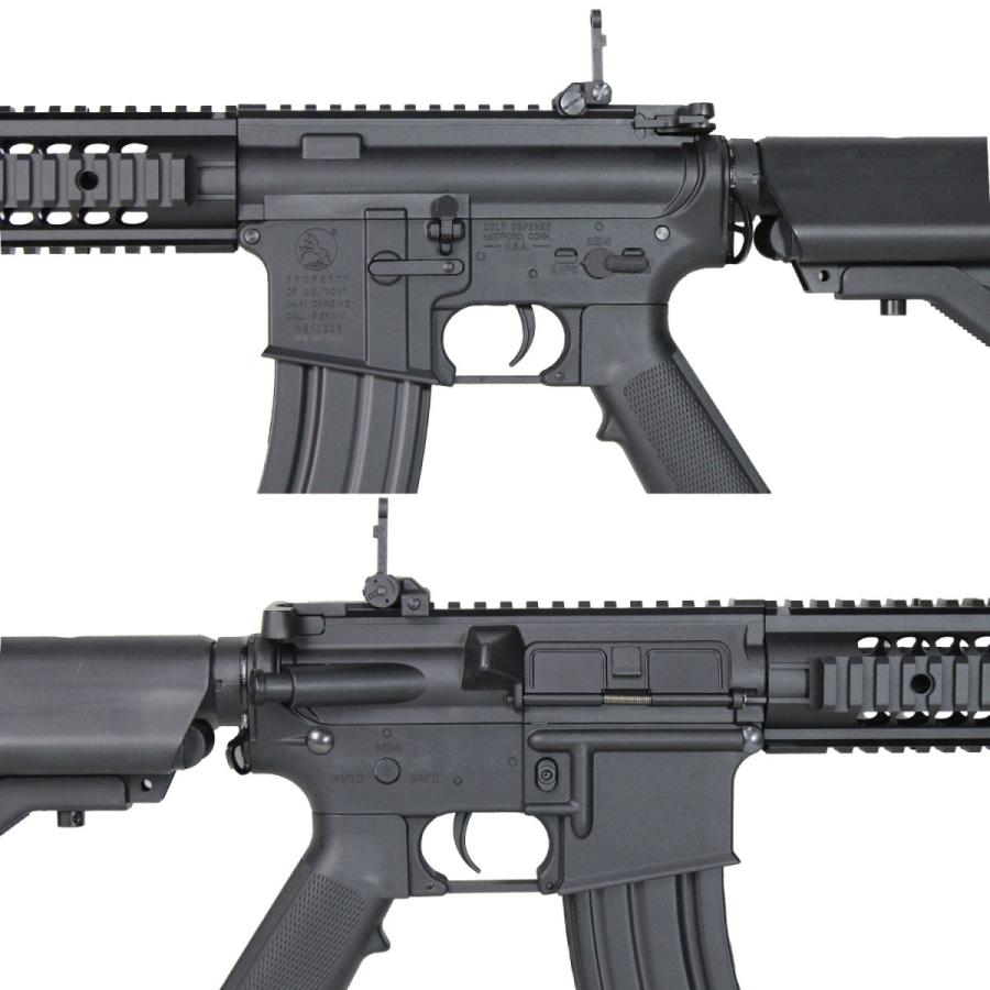 S&T M4 FF5インチ チャレンジャーライン G3電動ガンBK(COLT刻印)（電子トリガー）【180日保証つき】 4v