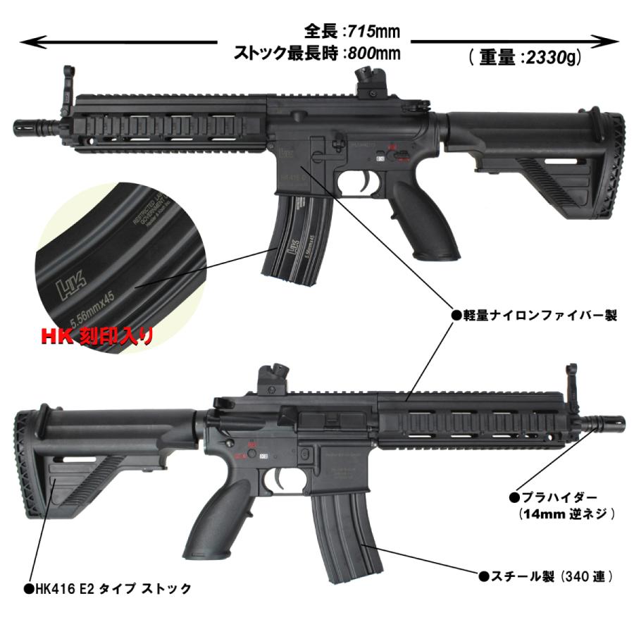 【値引き中！】S&T HK416D10RS スポーツライン G3電動ガン BK（電子トリガー）【7点セット】【180日保証】 BK UFC ドットサイト S&T HK416D10RS スポーツライン G3電動ガン ￥1，485