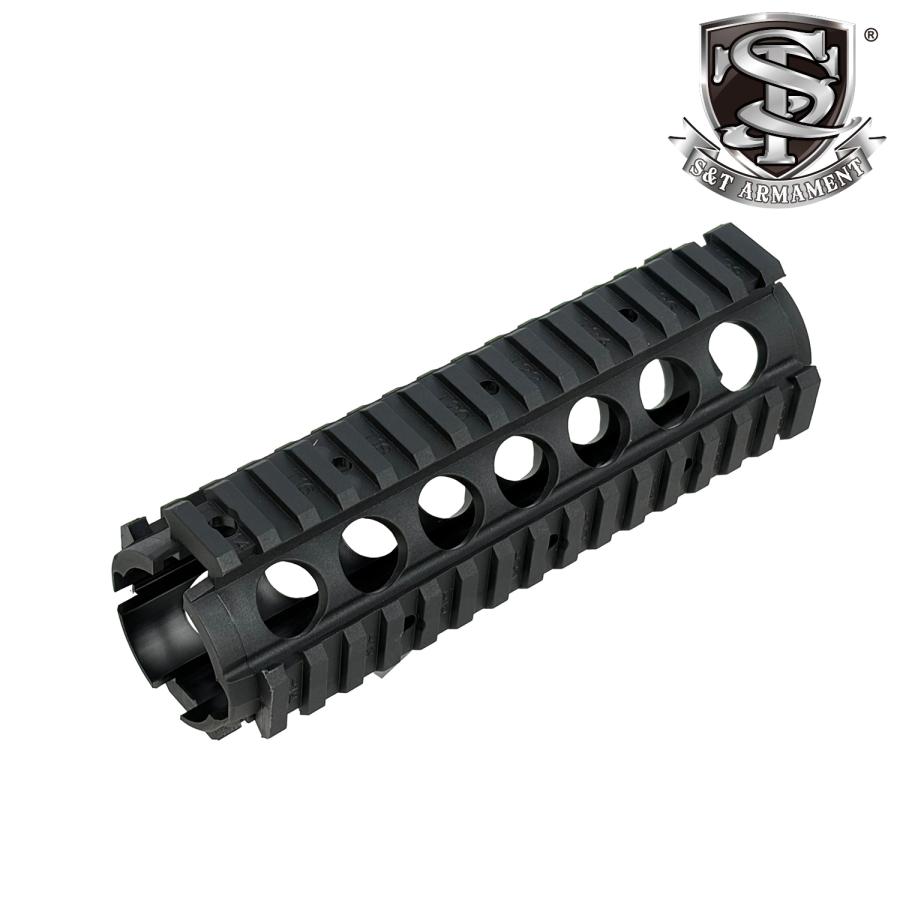 S＆T ARMAMENT S&T 電動ガン用 M4ナイロンレールハンドガード BK : web