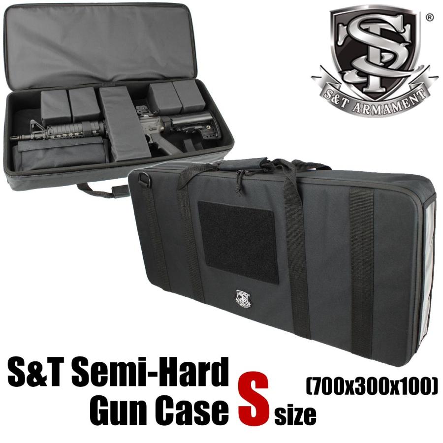 S＆T ARMAMENT S&T セミハードガンケース Sサイズ V2 BK(700x300x100