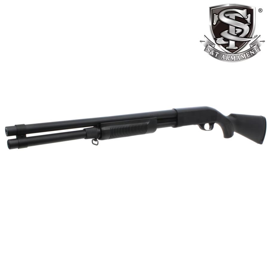 S＆T エアショットガン S＆T ARMAMENT S&T M870 ロング BK/BK エアーショットガン SUPER