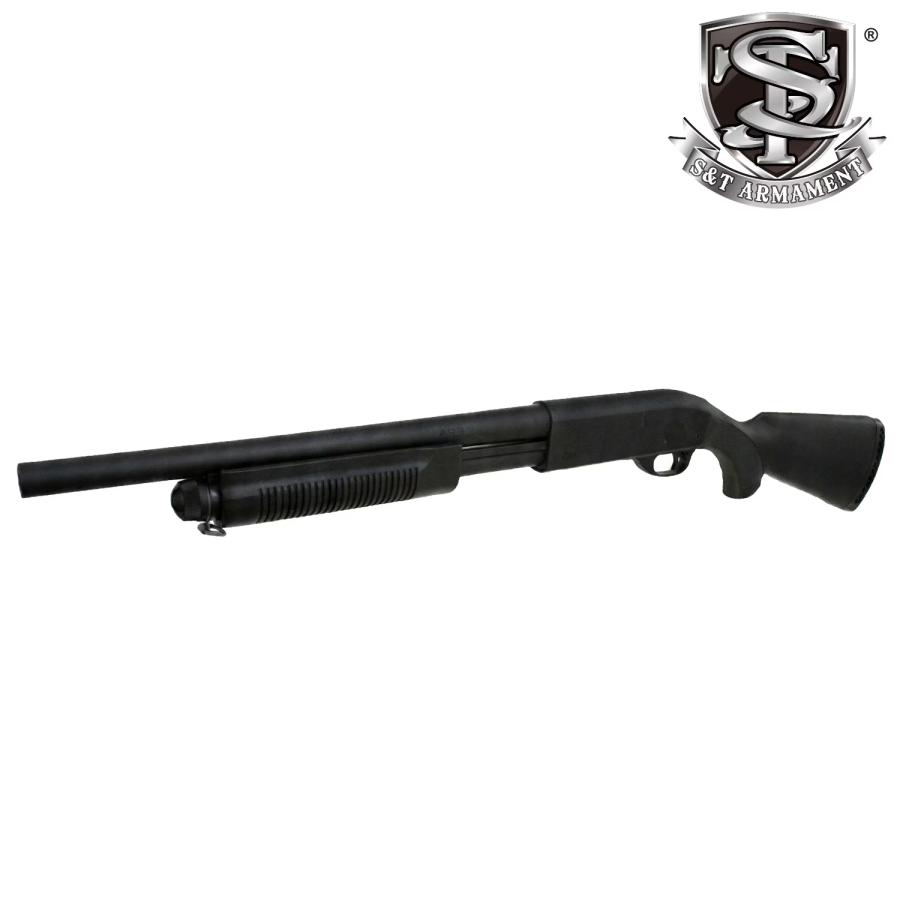 S＆T ARMAMENT S&T M870 ミディアム BK/BK エアーショットガン SUPER