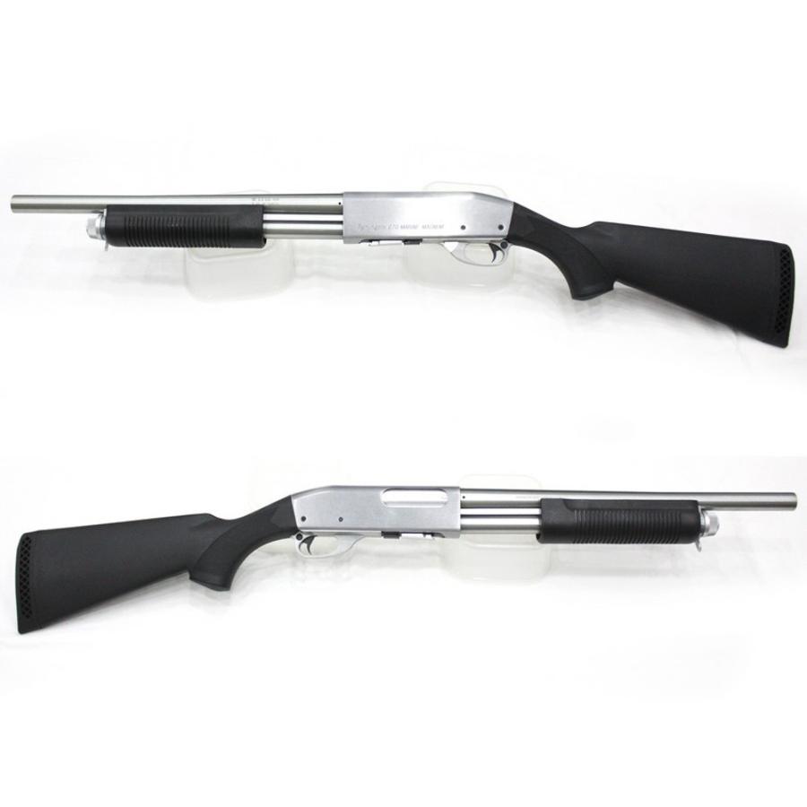 S＆T ARMAMENT S&T M870 ミディアム エアーショットガン SV/BK【180