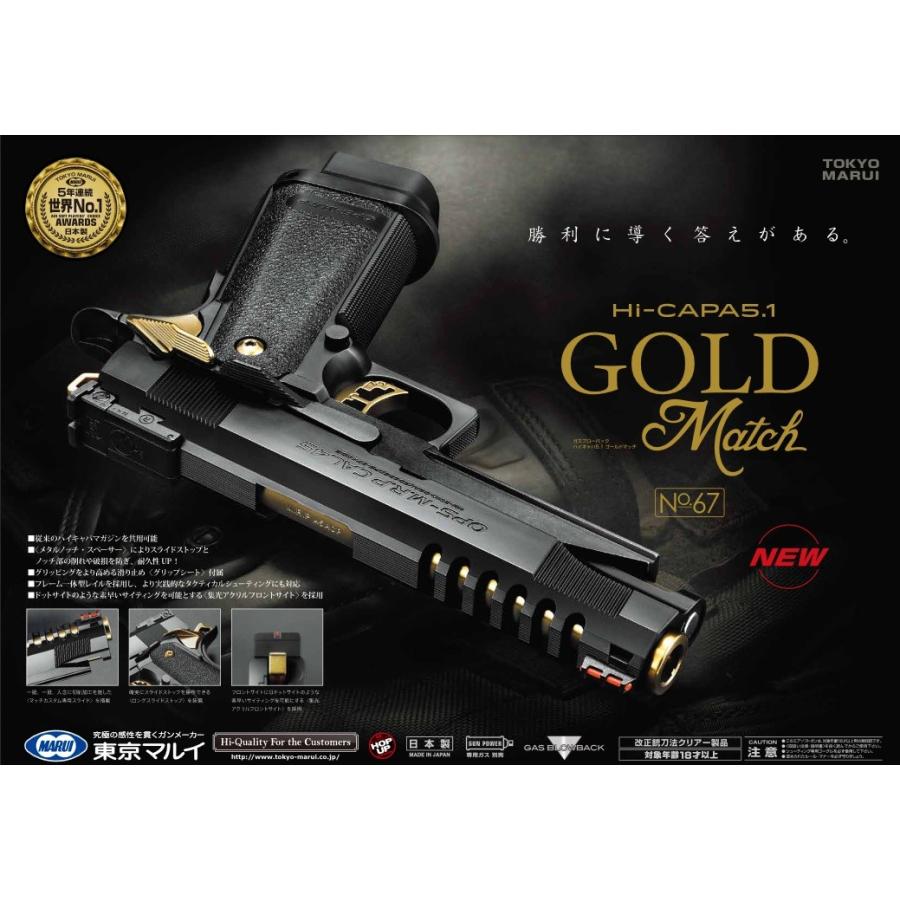 東京マルイHi-CAPA 5.1 GOLD MATCH他セット TOKYO MARUI（東京マルイ） ガスブローバック ハイキャパ5.1 ゴールド