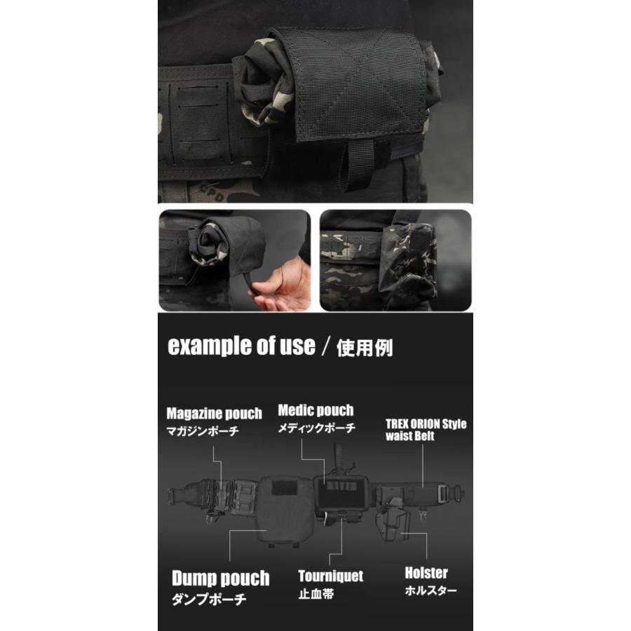TREXタイプ ダンプポーチ Black : web shop アシュラ - 通販 - Yahoo