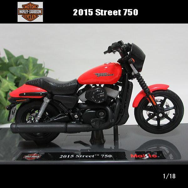 マイスト 1/18ハーレーダビッドソン/2015 Street750(オレンジ)/MAISTO