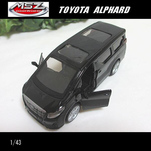 1/43トヨタ アルファード/TOYOTA ALPHARD(ブラック)/MSZ Metal 1/43トヨタ アルファード/TOYOTA ALPHARD(ブラック)/MSZ Metal
