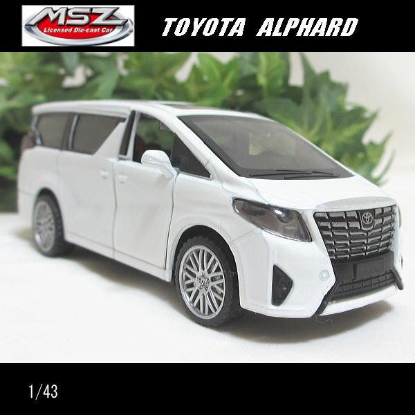 1/43トヨタ アルファード/TOYOTA ALPHARD(ホワイト)/MSZ Metal 1/43トヨタ アルファード/TOYOTA ALPHARD(ホワイト)/MSZ Metal