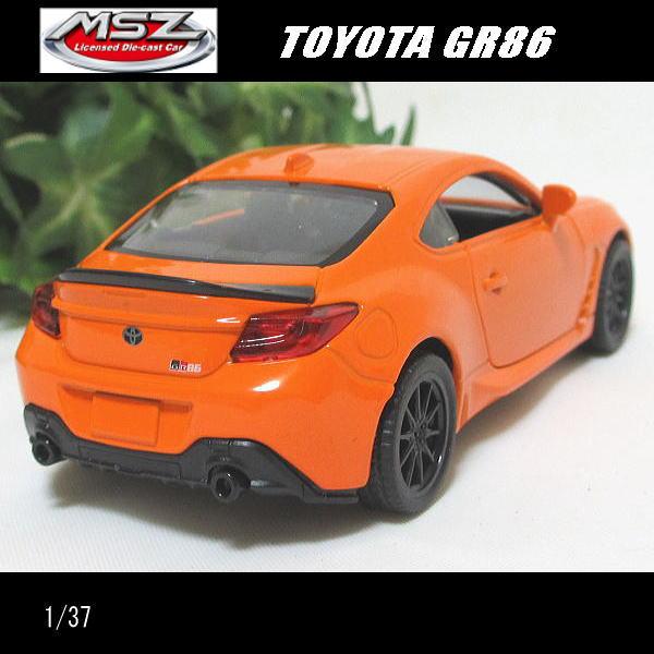 1/37トヨタ/GR86(オレンジ)/MSZ Metal Speed Zone/ダイキャスト