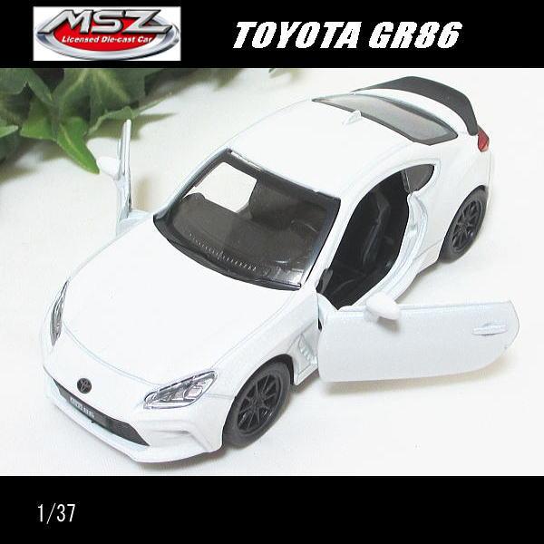 1/37トヨタ/GR86(ホワイト)/MSZ Metal Speed Zone/ダイキャスト