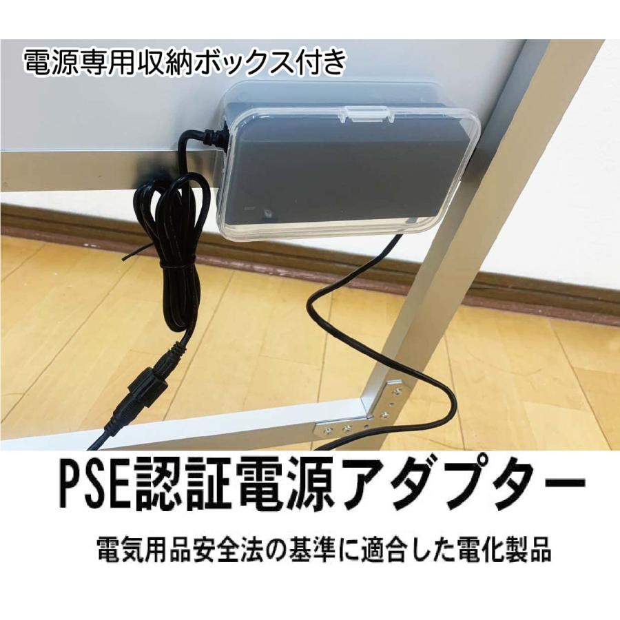 看板 光る 照明 屋外 LED 防水 a型看板  A1 片面 黒 おしゃれ W640*H1225 アルミスタンド グリップ式 WA1-S-BK温白色の画像