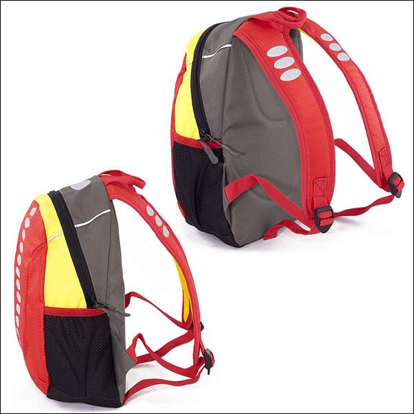 MaxFred キッズ リュック RUCKSACK MINI KIDS 10L レッド×イエロー 