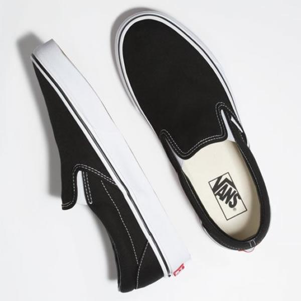 バンズ スニーカー スリッポン メンズ VANS SLIP-ON/ブラック VANS スリッポン  メンズスニーカー