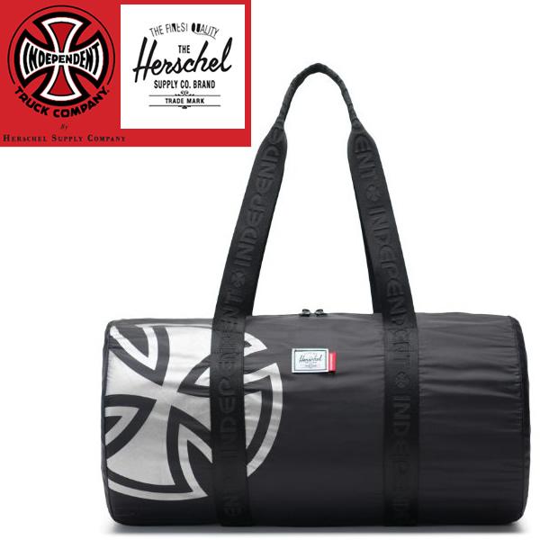 ハーシェル ダッフルバッグ インディペンデント HERSCHEL INDEPENDENT コラボ パッカブル ダッフル 22L ブラック