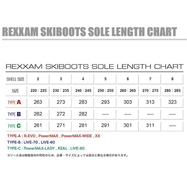 レクザム スキーブーツREXXAM PowerMAX WIDE 100 BX-Sインナー（19-20 