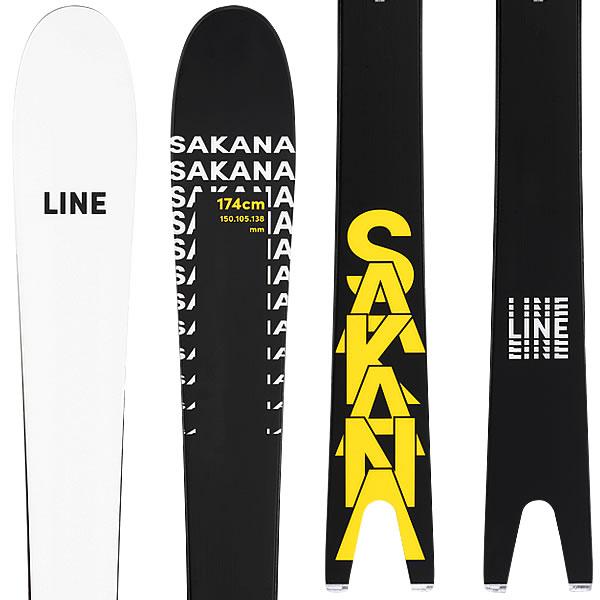 LINE スキー 2022 SAKANA サカナ 魚 スキー板 単品 (板のみ) 21-22